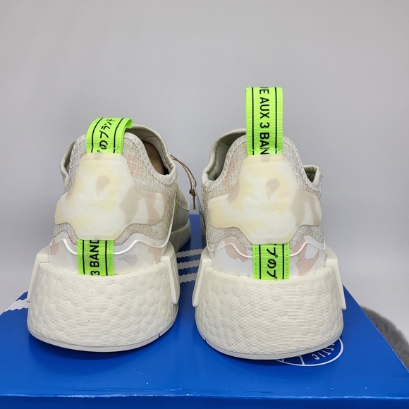 New Adidas NMD_R1 TR 'Off White Solar Green Camo' Men's Running Shoes Size 9.5 - Picture 6 of 7